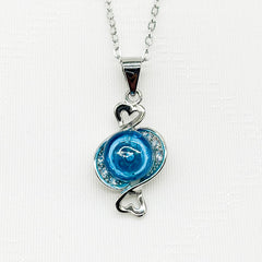 Sterling Silver Zodiac Aroma Necklace - Pisces Feb - March | Perfect Birthday Gift | Energy & Healing | Diffuse on the go