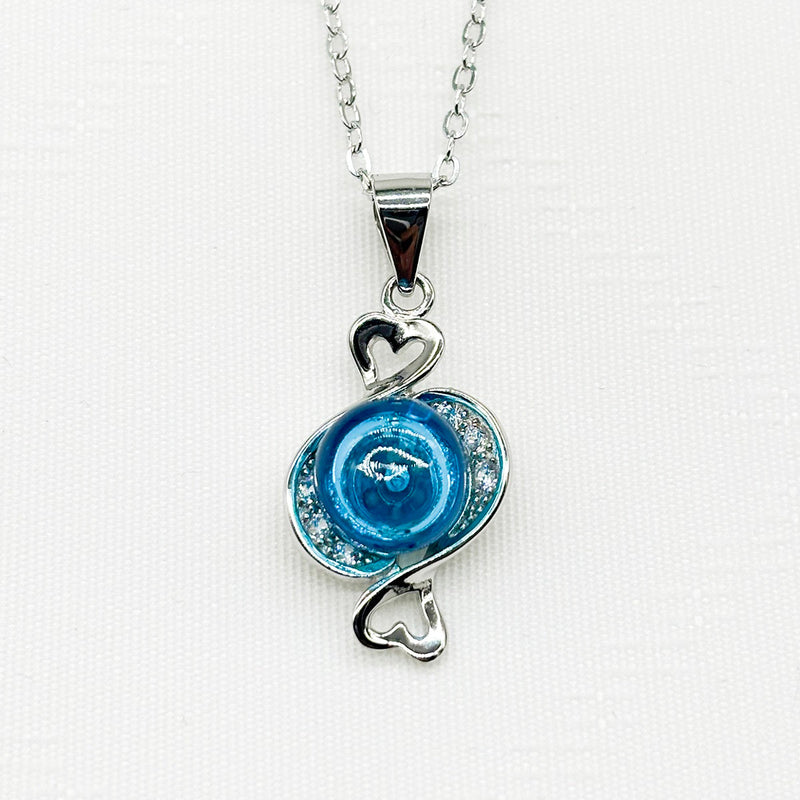 Sterling Silver Zodiac Aroma Necklace - Pisces Feb - March | Perfect Birthday Gift | Energy & Healing | Diffuse on the go