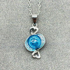 Sterling Silver Zodiac Aroma Necklace - Pisces Feb - March | Perfect Birthday Gift | Energy & Healing | Diffuse on the go
