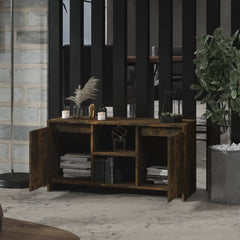 NNEVL TV Cabinet Smoked Oak 102x37.5x52.5 cm Chipboard
