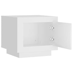 NNEVL Coffee Table White 51x50x45 cm Engineered Wood-4