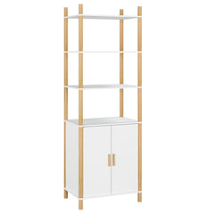 NNEVL Highboard White 60x40x173 cm Engineered Wood-1