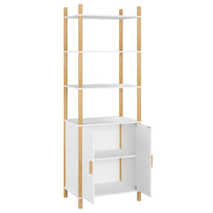 NNEVL Highboard White 60x40x173 cm Engineered Wood-4