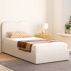 Artiss Bed Frame Single Size Boucle DARA-0