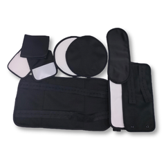 8 Piece Organic Cotton Castor Oil Wraps Pack-0