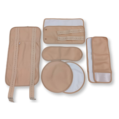 8 Piece Organic Cotton Castor Oil Wraps Pack-4
