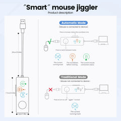 NNEOBA Fully Automatic USB Mouse Jiggler with HD Screen-4