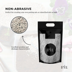 Orku 10L Perlite Coarse Premium Soil Expanded Medium Plants Hydroponics-4