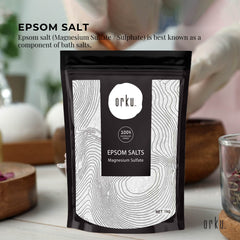 Orku 12 x 1Kg Epsom Salt Magnesium Sulphate Bath Salts Skin Body-1