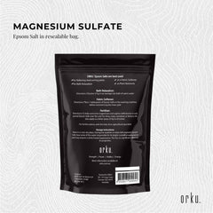 Orku 12 x 1Kg Epsom Salt Magnesium Sulphate Bath Salts Skin Body-2