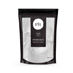 Orku 12 x 1Kg Epsom Salt Magnesium Sulphate Bath Salts Skin Body-0