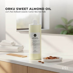 Orku 1L Sweet Almond Oil 100% Pure Refined Cosmetic Carrier Skin Hair-1
