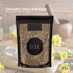 Orku 200g Organic Mullein Leaf - Dried Herbal Botanical Verbascum Thapsis-2