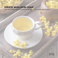 Orku 200g Organic Mullein Leaf - Dried Herbal Botanical Verbascum Thapsis-4
