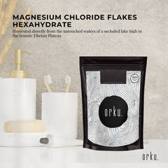Orku 2Kg Magnesium Chloride Flakes Hexahydrate - FCC USP Spec Bath Salts-1