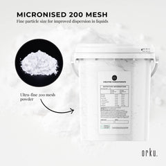 Orku 3Kg Creatine Monohydrate Powder 200 Mesh Micronised 99.9% Pure-3