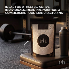 Orku 400g Whey Protein Isolate Powder WPI 90% Unflavoured Native Bag-3