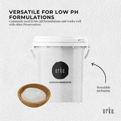 Orku 800g Sodium Benzoate USP/FCC Grade Prills – E211 Preservative CAS 532-32-1-3