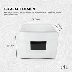 Orku 8L White Electric Towel Warmer UV Steriliser Cabinet Salon Heat Sanitiser-2