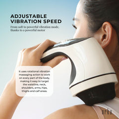 Orku Handheld Body Massager 4 Heads - Adjustable Speed for Neck Back Legs-4