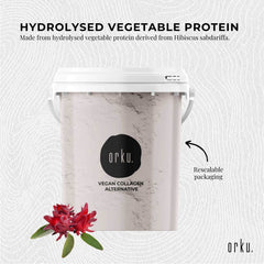 Orku Vegan Collagen Plant Based Alternative Powder Hydrolysed Protein Tub-2