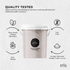 Orku Vegan Collagen Plant Based Alternative Powder Hydrolysed Protein Tub-4