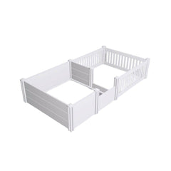 Rooster Farms 1.9m x 0.95m PVC Dog Whelping Box + Playpen Kit - Anti-Crush Rail-0