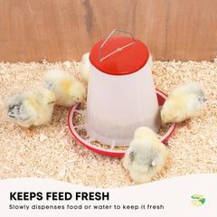 Rooster Farms Chicken Hen Feeder or Drinker Range Automatic Feeders and Waterers-1