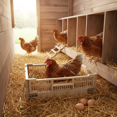 Rooster Farms Collapsible Chicken Nesting Box - 24 x 30 x 14.3cm Poultry Nest-1
