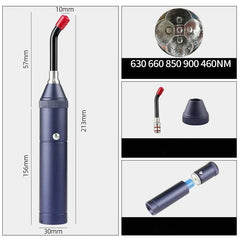 NNEOBA 3-in-1 Red Light Therapy Wand Infrared & Blue Light Blue-4