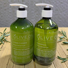 Combined Rose Geranium Shampoo and Conditioner Pack: Great Dual Pack Savings.-1