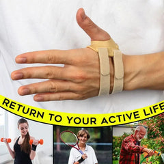 NNEOBA Thumb Support Brace CMC Joint Stabilizer Spica Splint L, Beige-3