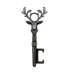 Deer Head Bottle Opener Portable Deer Bottle Opener Retro Key Pendant-1