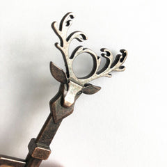 Deer Head Bottle Opener Portable Deer Bottle Opener Retro Key Pendant-3