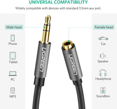 NNEDSZ 3.5mm Male to 3.5mm Female Extension Cable 5m Black 10538-1