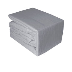 Ramesses Egyptian Cotton Flannel Sheet Set Silver Single-0