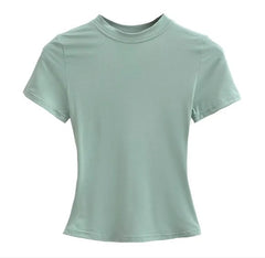 Solid Color Basic Style T-shirt