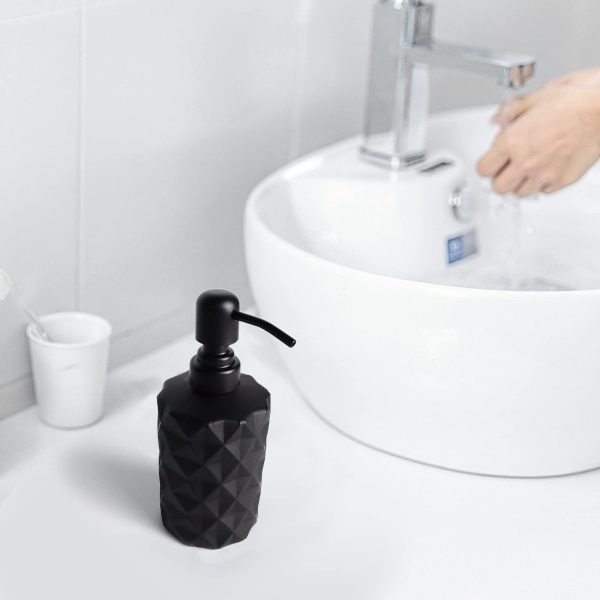 2pcs, 330ml Liquid Hand Soap Dispenser, Rustproof Pump for Kitchen & Bathroom, Great for Lotions, Essential Oil, Liquid Soaps Matte Black - Image 2