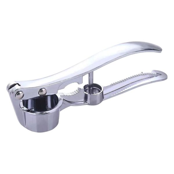 5-in-1 Multifunctional Garlic Press – Heavy Duty Garlic Mincer, Ginger Crusher & Nut Cracker/Cherry Pitter, Ergonomic Easy Squeeze, Rust Proof & Dishwasher Safe - Image 2