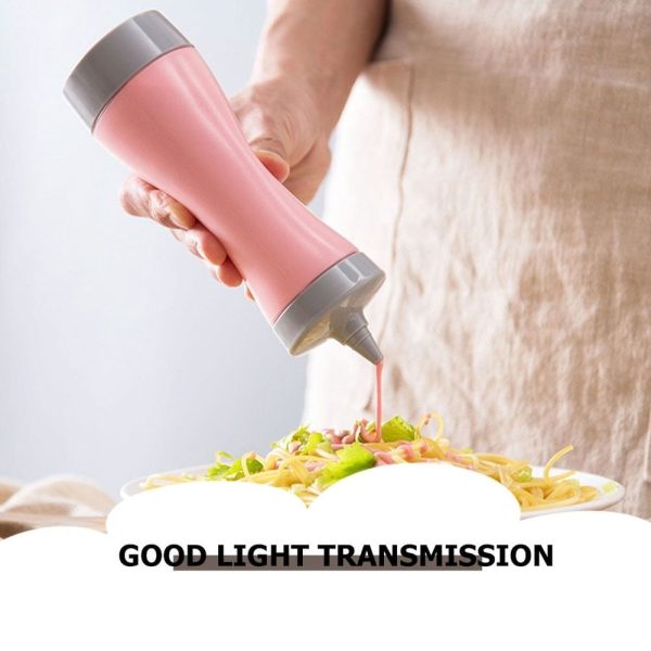 Grey Kitchen Squeeze Bottles for Condiment Dispensing, and Easy-to-Use Sauce Dispensers - Image 4