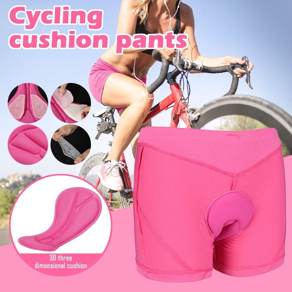 Cycling Underwear Shorts 3D Padded Gel Women'S Bike Bicycle Undershorts Lightweight Breathable Quick Dry