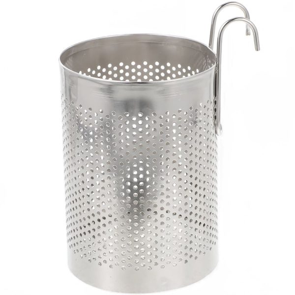Plated Silver Stainless Steel Utensil Holder for Home Kitchen Accessory - Image 5