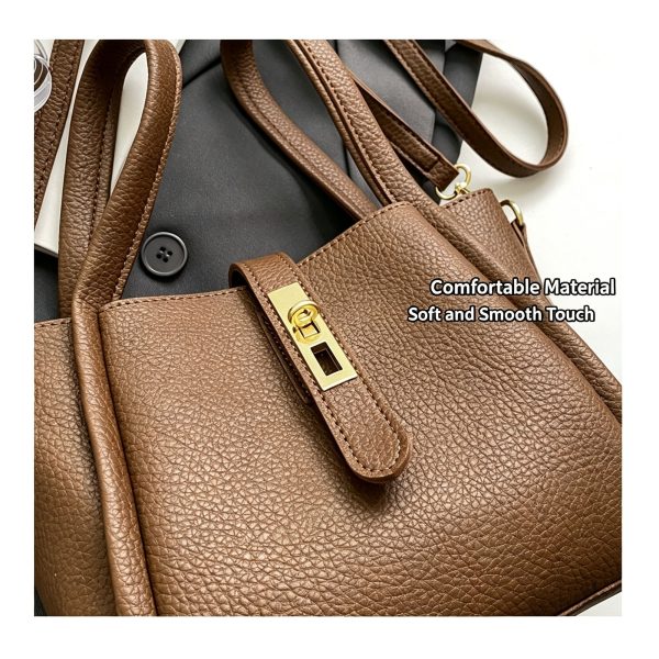Suede Black Women Retro Bucket Crossbody Bag | Halloween Classic Texture Gift | Niche High‑Grade Handheld Basket Style Shoulder Purse - Image 3