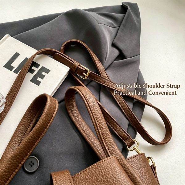 Suede Black Women Retro Bucket Crossbody Bag | Halloween Classic Texture Gift | Niche High‑Grade Handheld Basket Style Shoulder Purse - Image 6