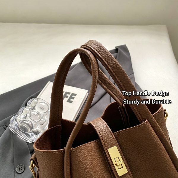 Suede Brown Women Retro Bucket Crossbody Bag | Halloween Vintage Texture Gift | Niche High‑Grade Handheld Basket Style Shoulder Purse - Image 5