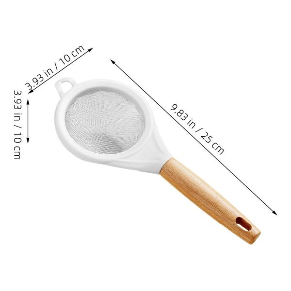 food strainer Stainless Steel Sifting Kitchen Tool Tea Filtering 2Pcs - Image 2
