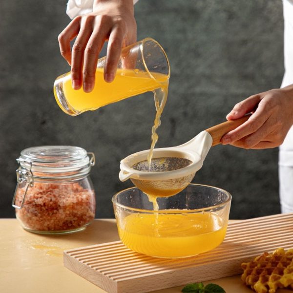 food strainer Stainless Steel Sifting Kitchen Tool Tea Filtering 2Pcs - Image 4