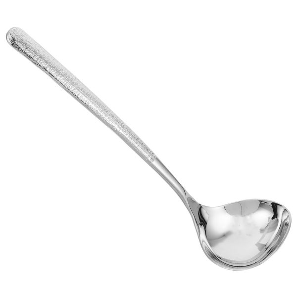 Stainless Steel Hammered Gravy Ladle Sauce Spoon for Cooking, Serving Soups, Gravies in Kitchen and Restaurant Use