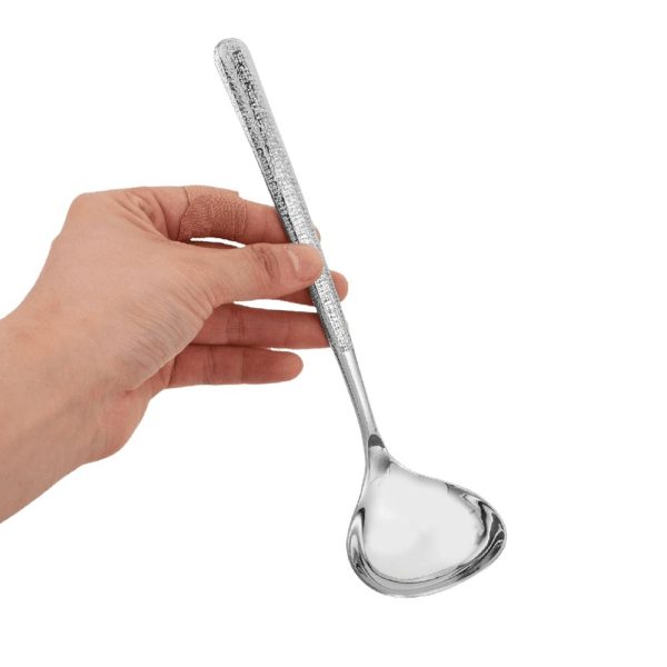 Stainless Steel Hammered Gravy Ladle Sauce Spoon for Cooking, Serving Soups, Gravies in Kitchen and Restaurant Use - Image 5
