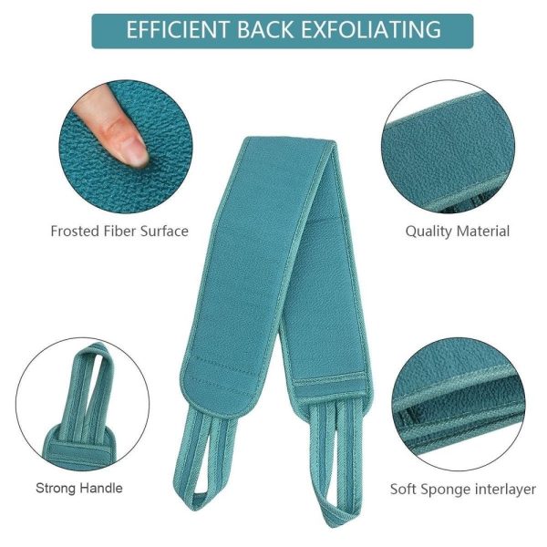 3PCS Exfoliating Loofah Back Scrubber Shower Set, Double-Sided Body Exfoliator Bath Shower Scrubber for Women Men, Scrubber to Deep Clean Relax Your Body - Image 5